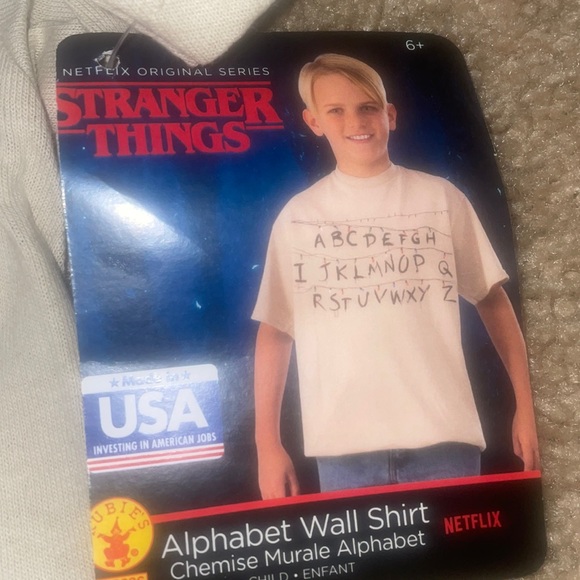 Netflix Stranger Things Alphabet Wall Shirt - Picture 2 of 3